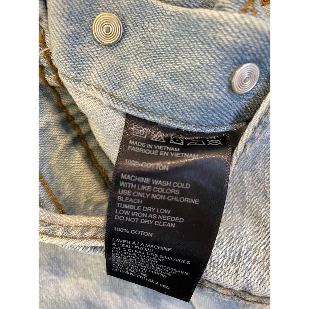Womens BDG Urban Outfitters Light Blue Denim Overalls 100% Cotton Size 32 - Picture 6 of 8